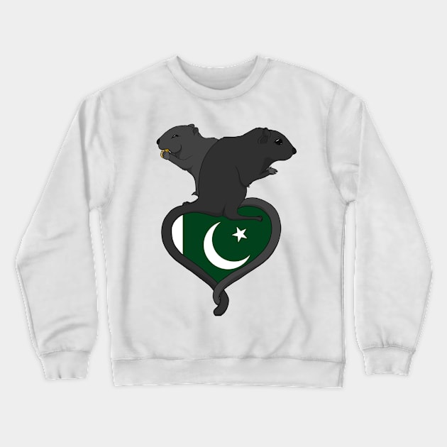 Gerbil Pakistan (dark) Crewneck Sweatshirt by RampArt